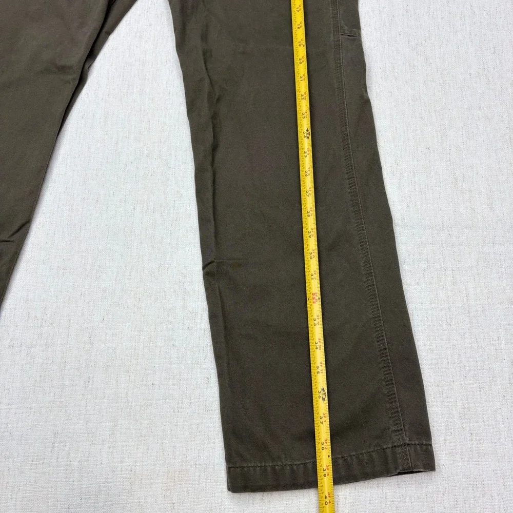 Carhartt Carpenter Pants Mens 34x30 Olive Green Relaxed Fit B324-DFE Nice!
